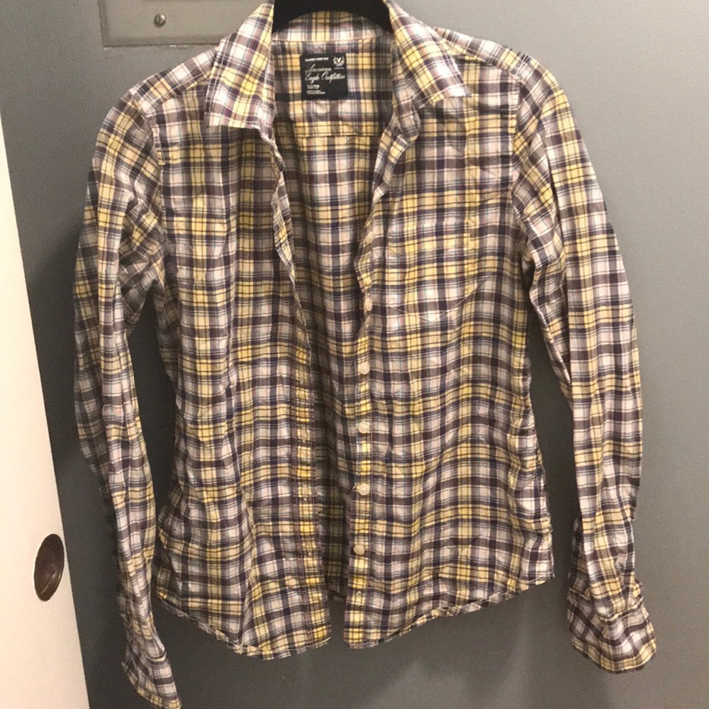 Plaid American Eagle shirt XS